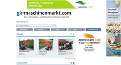 Desktop Screenshot of gk-maschinenmarkt.com