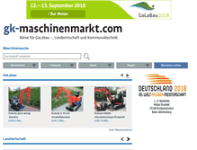 Tablet Screenshot of gk-maschinenmarkt.com